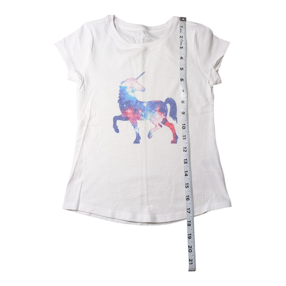 Set Of 3 Girls Shirts-Unicorns and Shark -Sz 6x Colorful Graphics Well Cared For - Picture 4 of 12